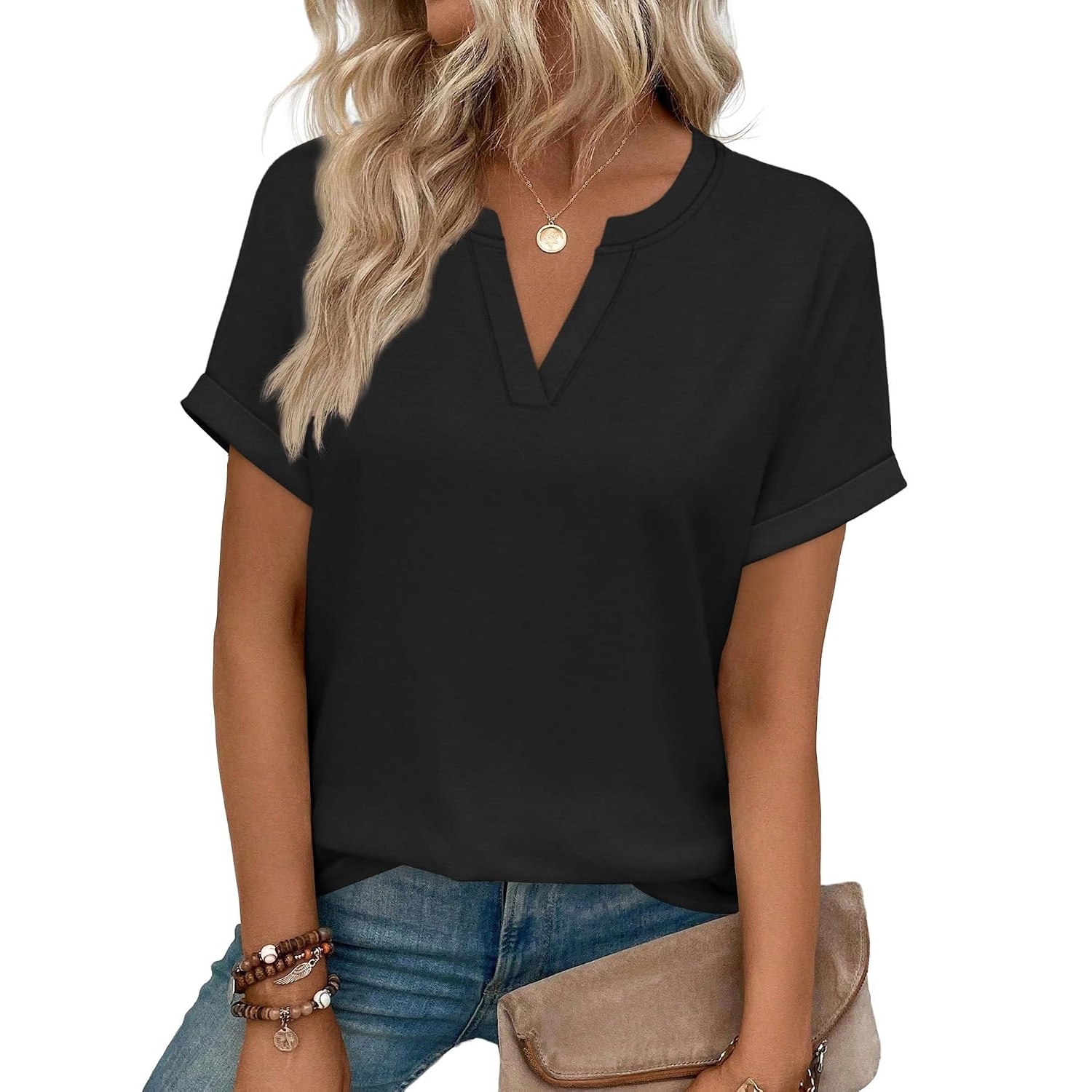 Casual Spring Summer Short Sleeve T Shirt For Women