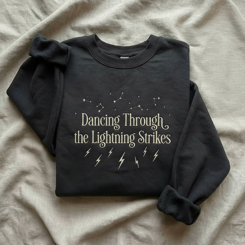 Inspirational Quote Printed Crewneck Sweatshirt