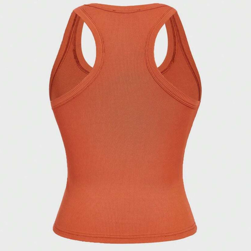 Casual Versatile Sleeveless Fit Square Crop Top For Women