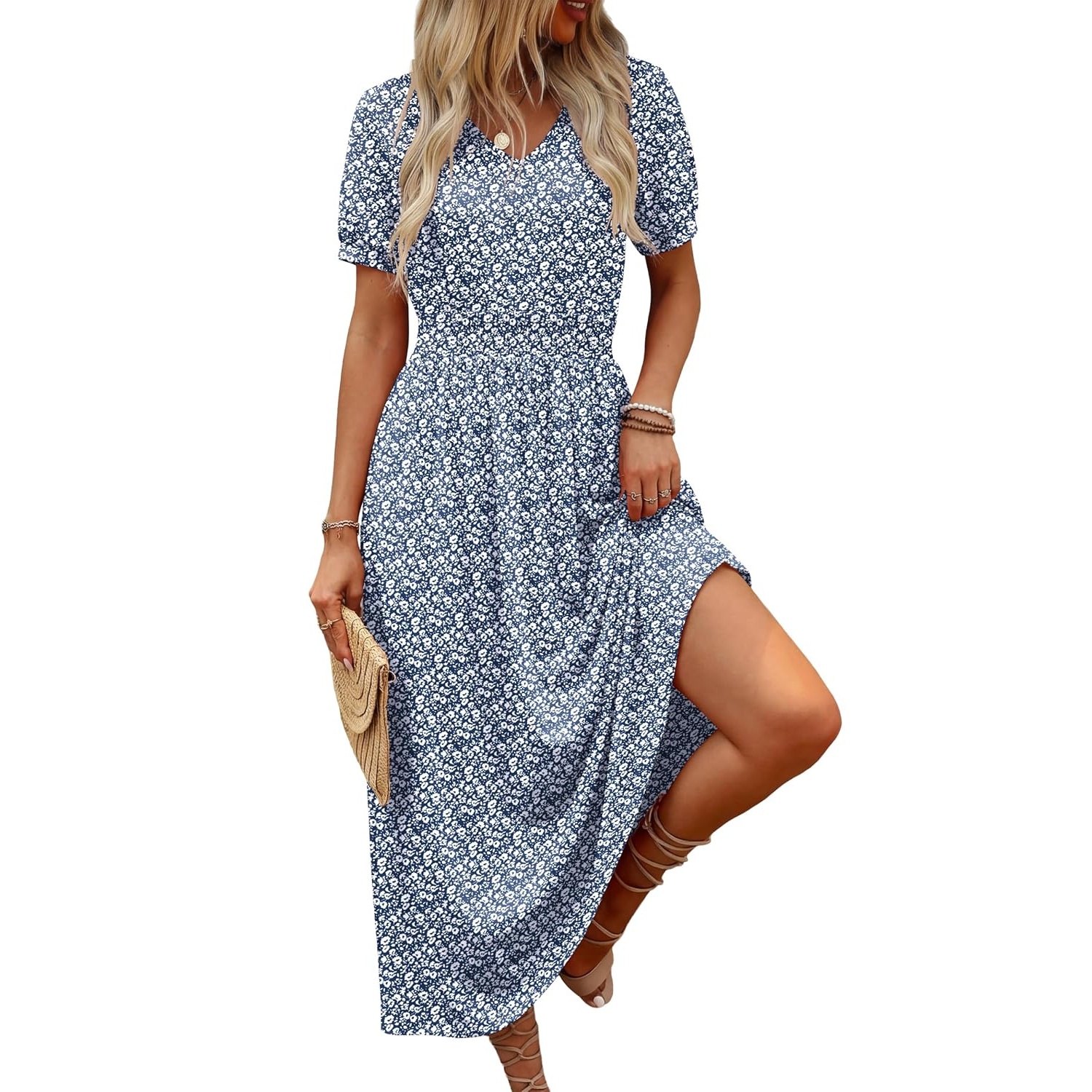 Boho Casual Midi Long Dress For Women