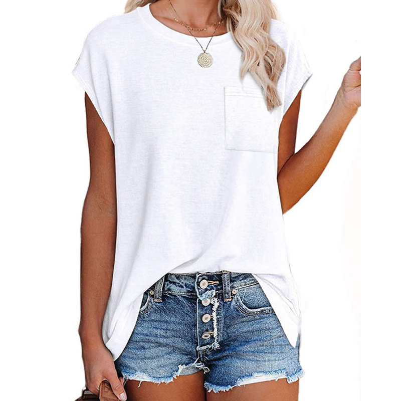 Shoulder Sleeves Solid Blouse-My Comfy Blouse