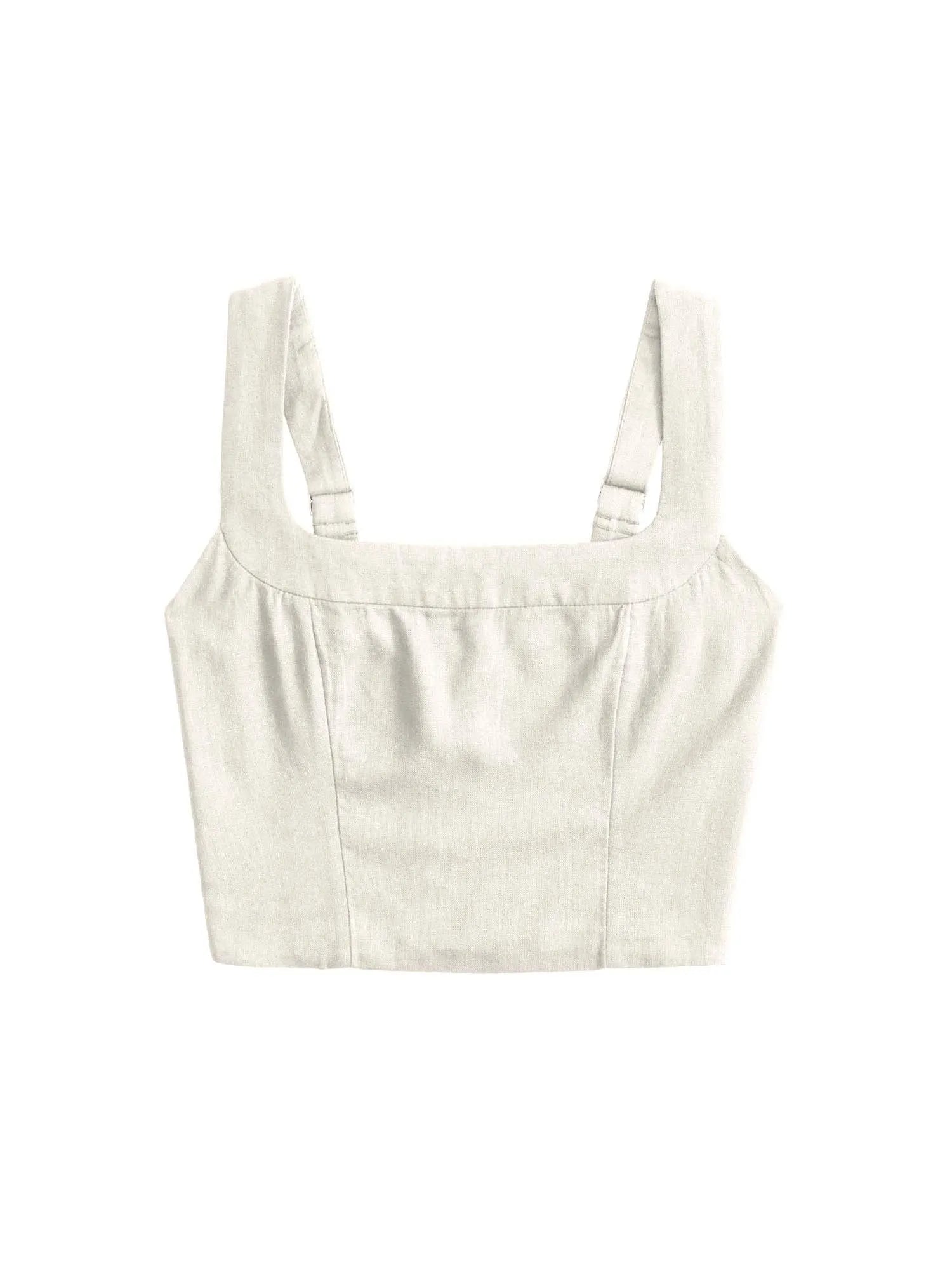 Tailored And Lifted Linen Blend Set-My Comfy Blouse