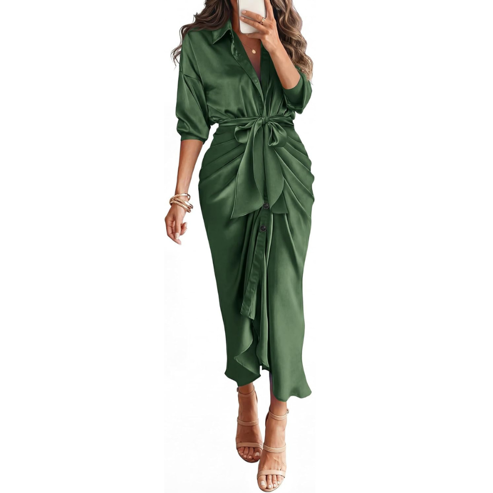 Casual Button Quilted Drawstring Long Sleeve For Women