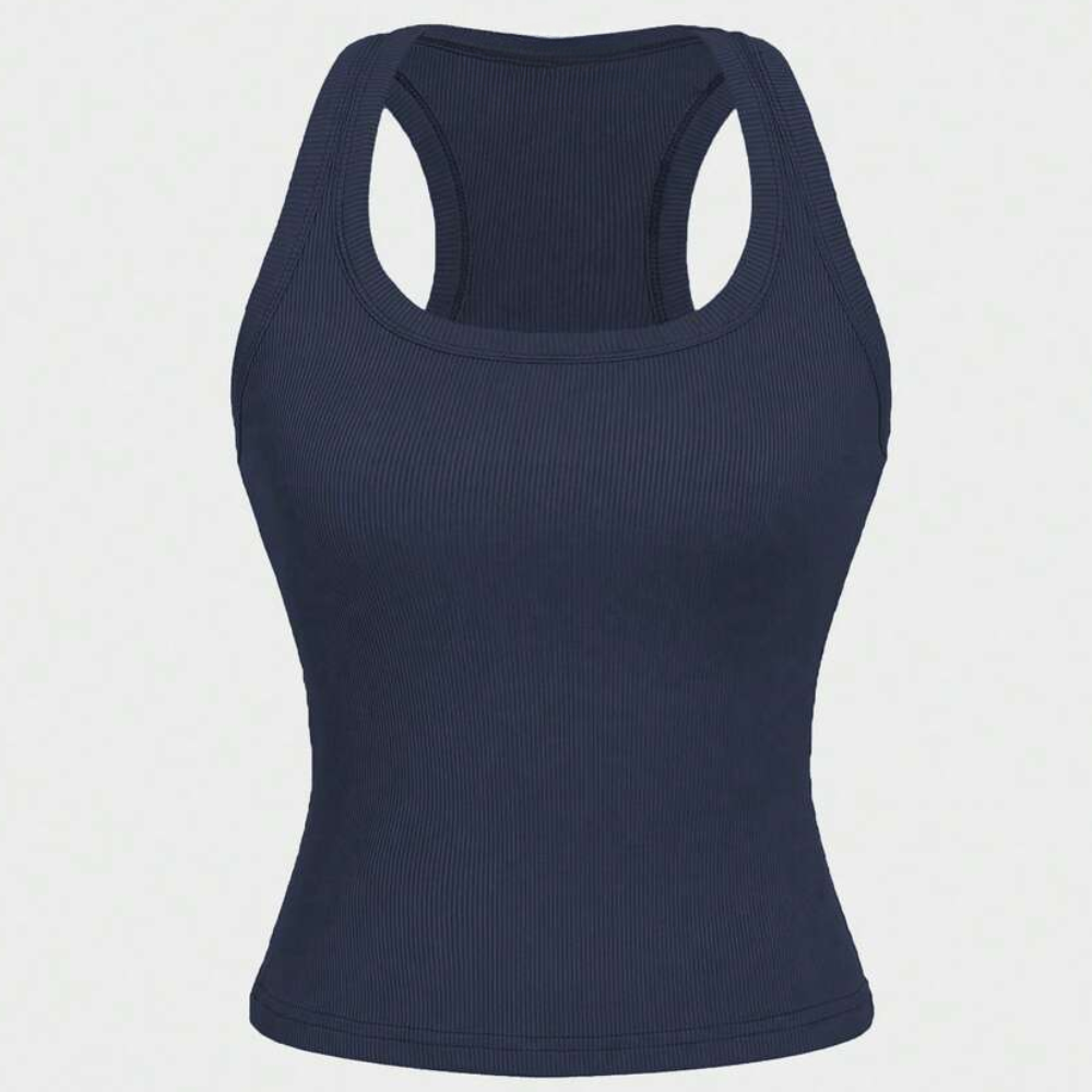 Casual Versatile Sleeveless Fit Square Crop Top For Women