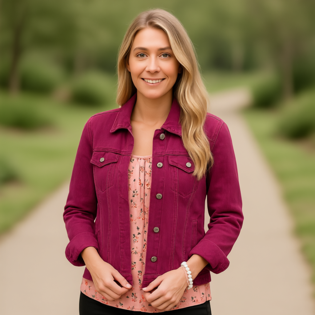 Stretch Denim Jacket For Women