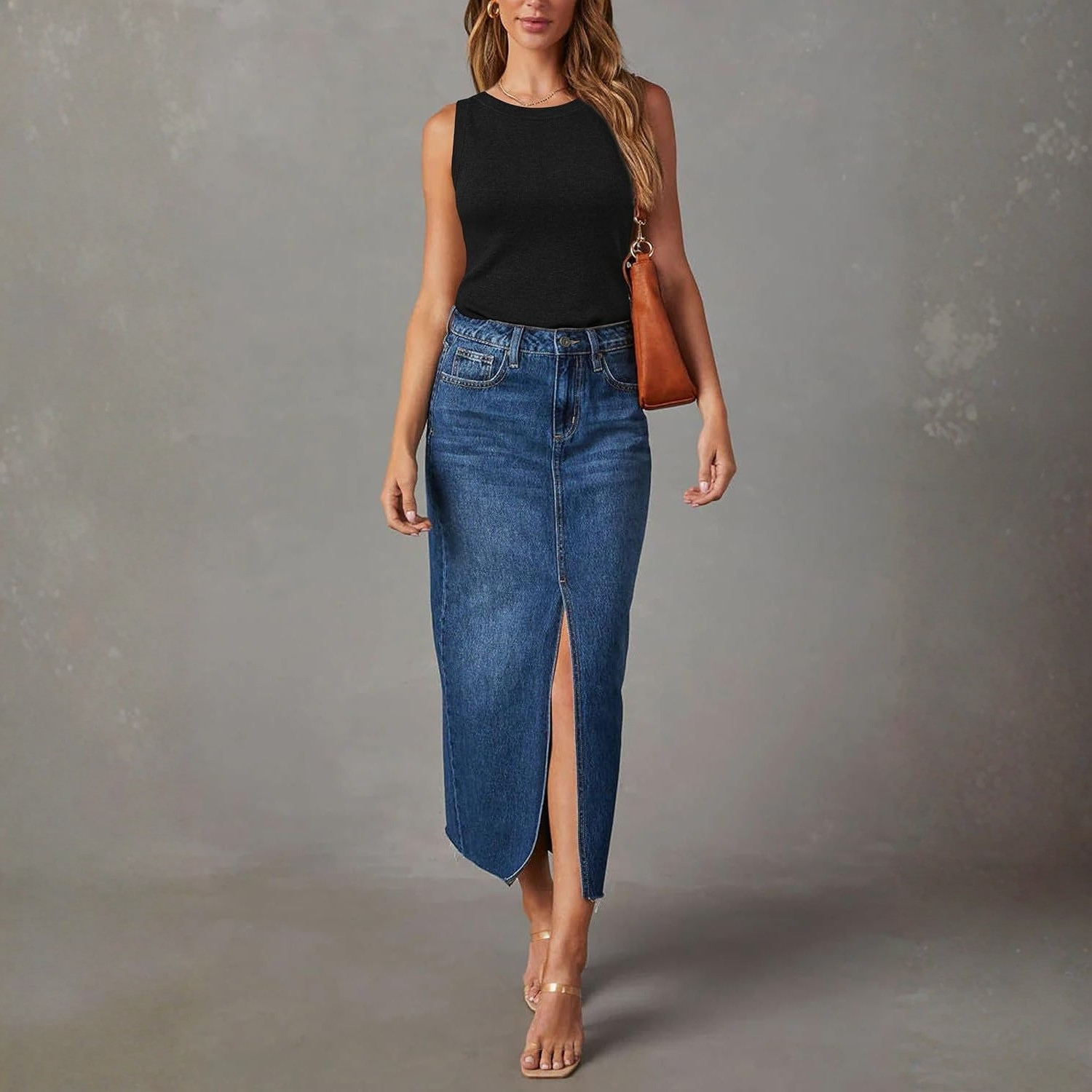 Women Wool Blend Sweaters Non See Through Summer Business Casual Tank