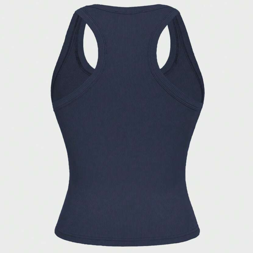 Casual Versatile Sleeveless Fit Square Crop Top For Women