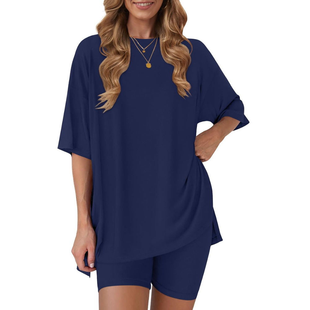 Two Piece Oversized Casual Lounge Set For Summer