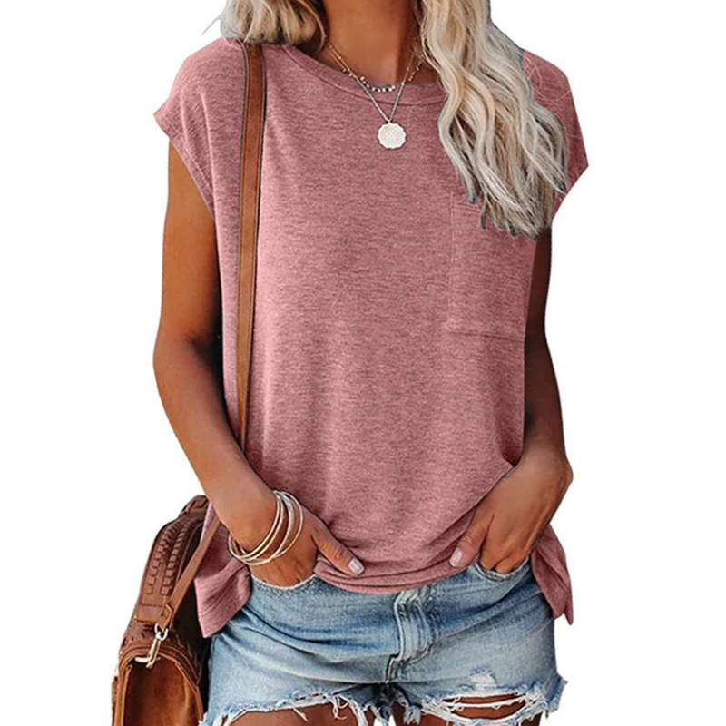 Shoulder Sleeves Solid Blouse-My Comfy Blouse