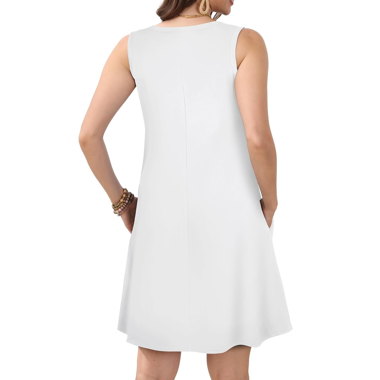 Casual Loose Sleeveless Beach Sundress Dress For Women