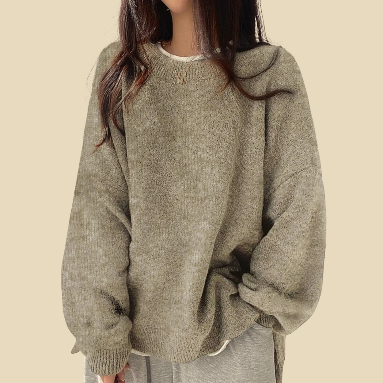 Casual Long Sleeve Pullover Sweaters For Women