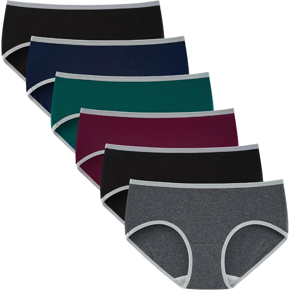 Women Style Briefs 6 Pack With Stretch band