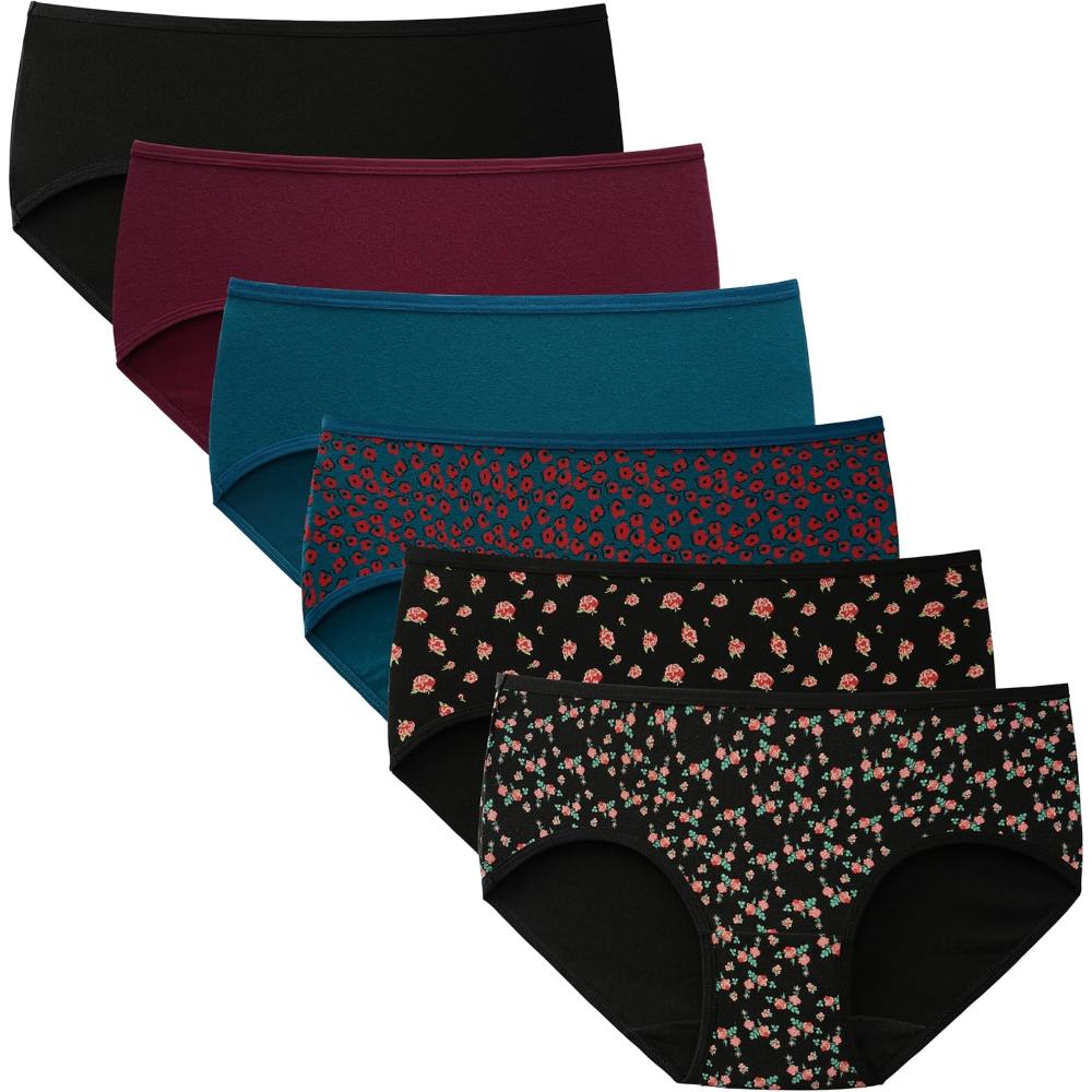 Women Style Briefs 6 Pack With Stretch band