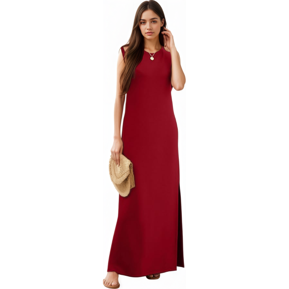 Casual Loose Maxi Dress With Pockets For Women