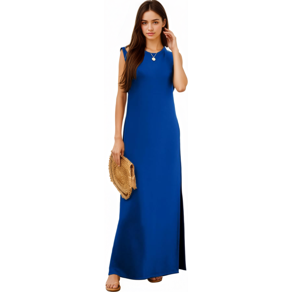 Casual Loose Maxi Dress With Pockets For Women