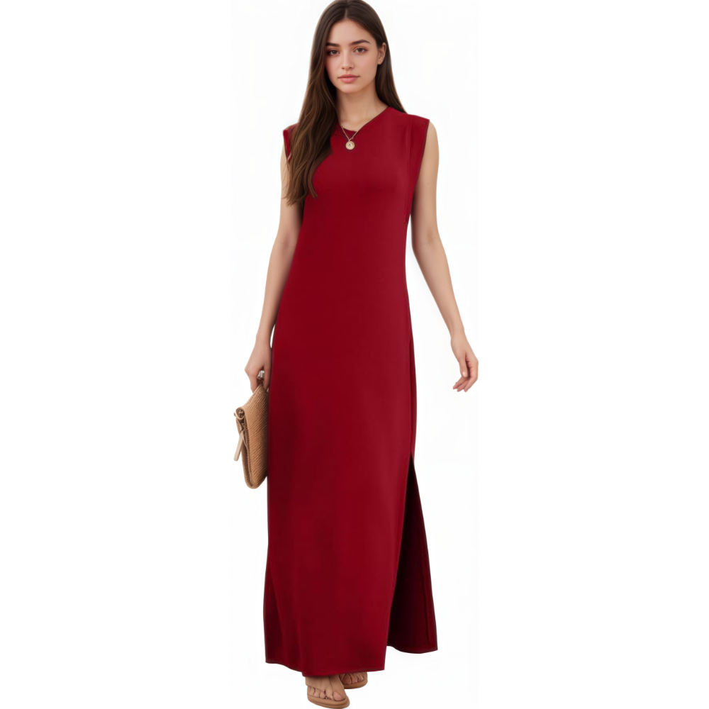 Casual Loose Maxi Dress With Pockets For Women