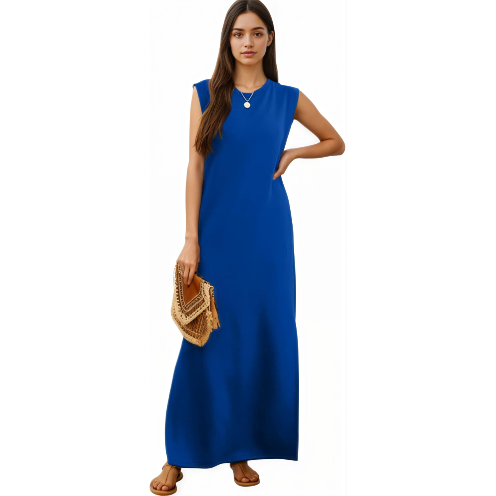 Casual Loose Maxi Dress With Pockets For Women