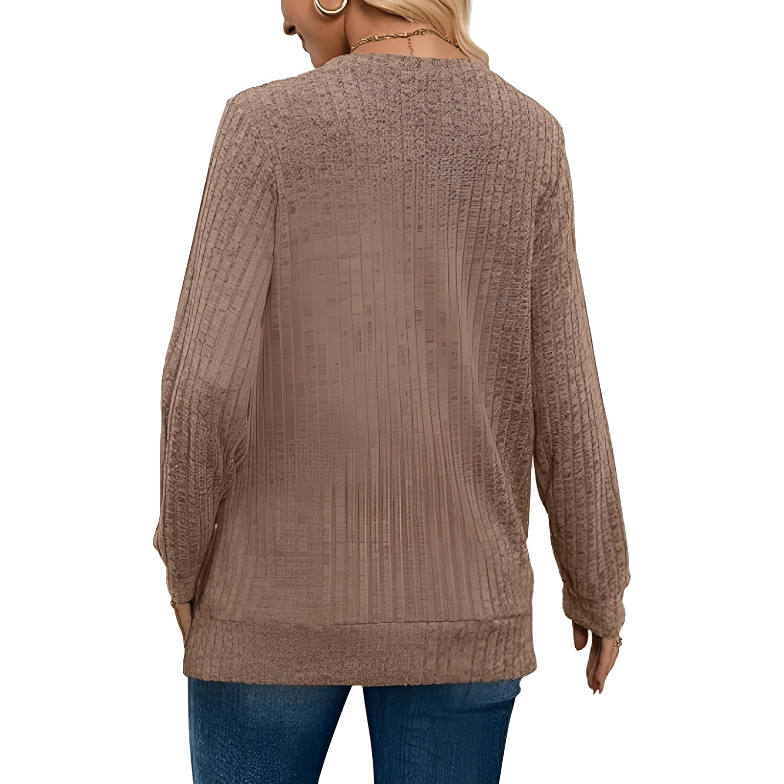 Long Sleeve Lightweight Sweater With Loose Fit Style For Women