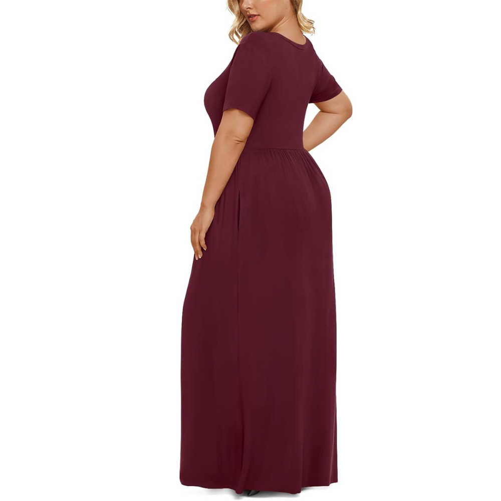 Summer And Short Sleeve Casual Maxi Dress Dresses For Women