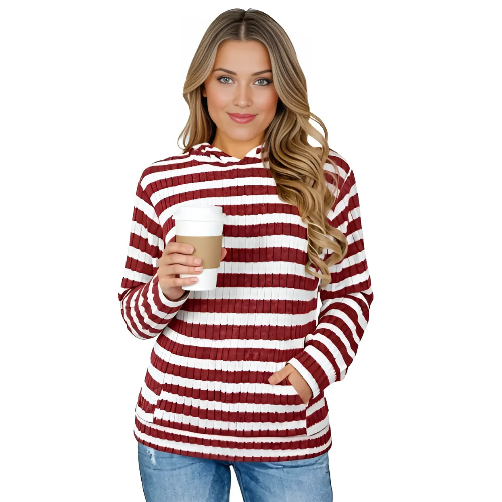 Long Sleeve Kangaroo Pocket Pullover Sweatshirt