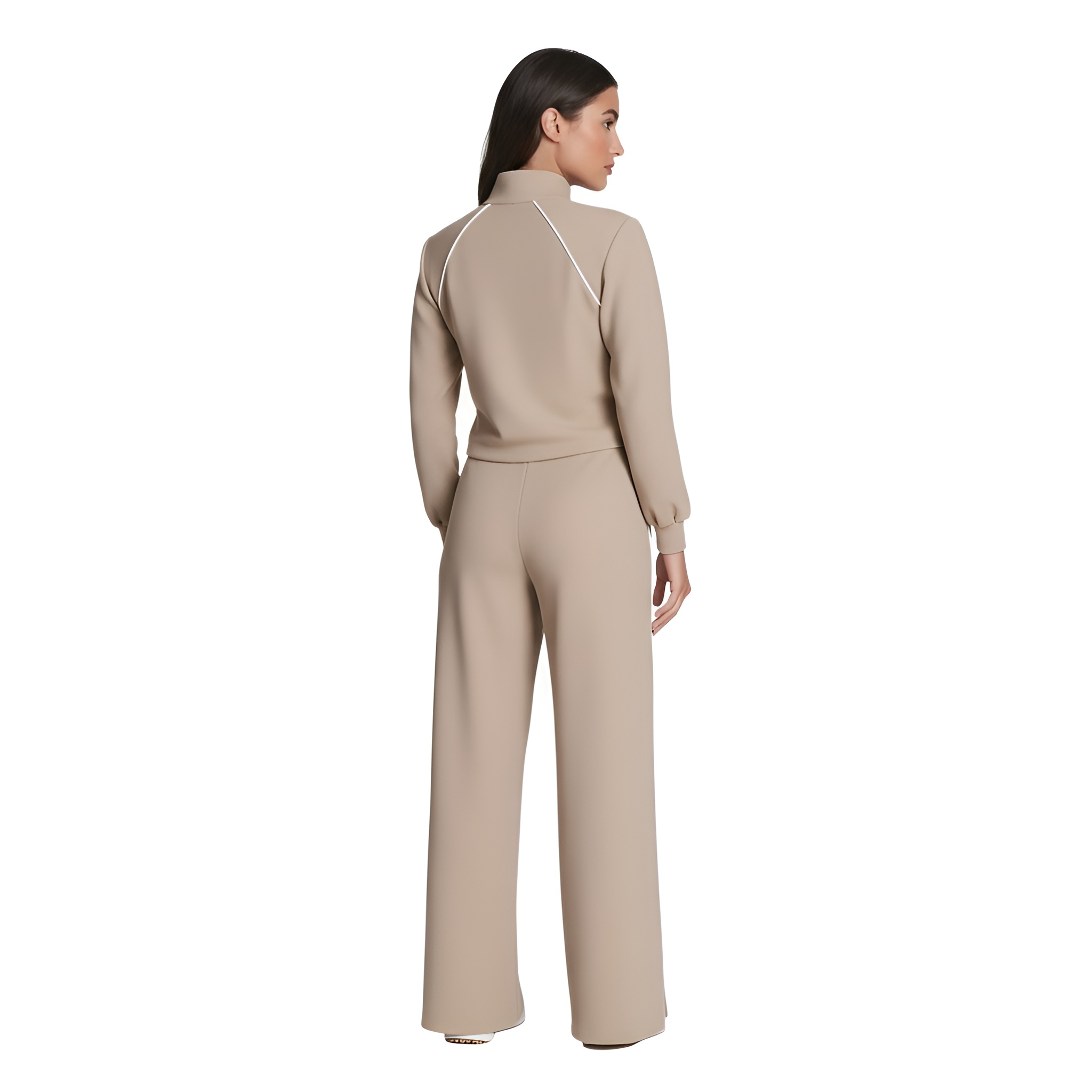 Pique Half Zip Jumpsuit