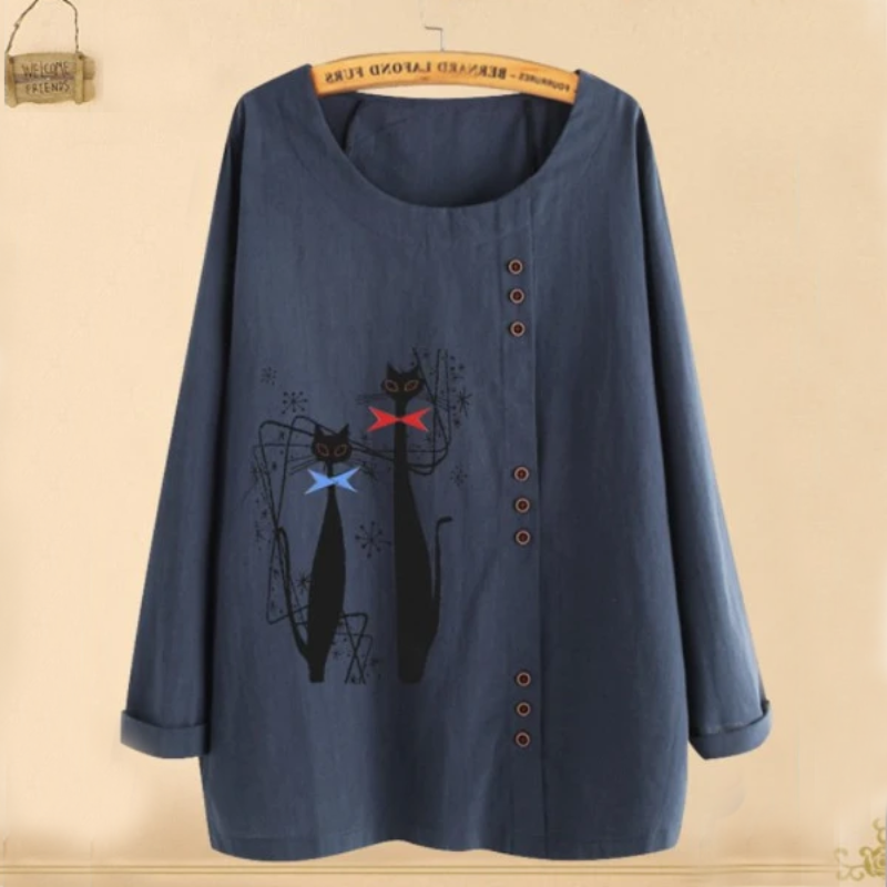 Siamese Cats Summer Blouse-My Comfy Blouse