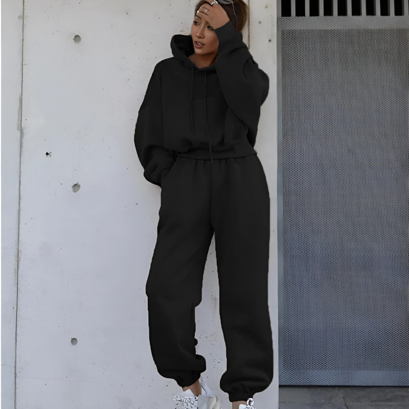 Two Piece Hooded Tracksuit Set-My Comfy Blouse
