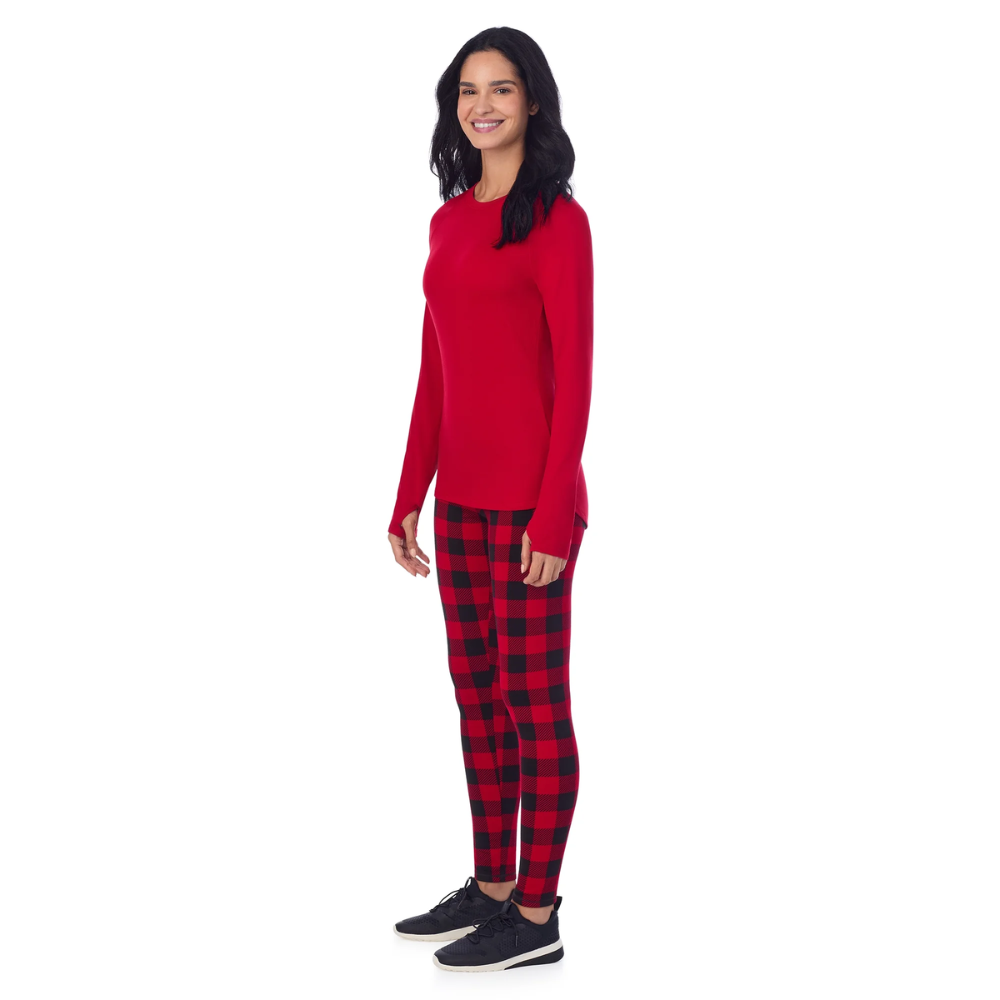 Versatile Two Piece Thermal Layer Set With Top And Leggings-My Comfy Blouse