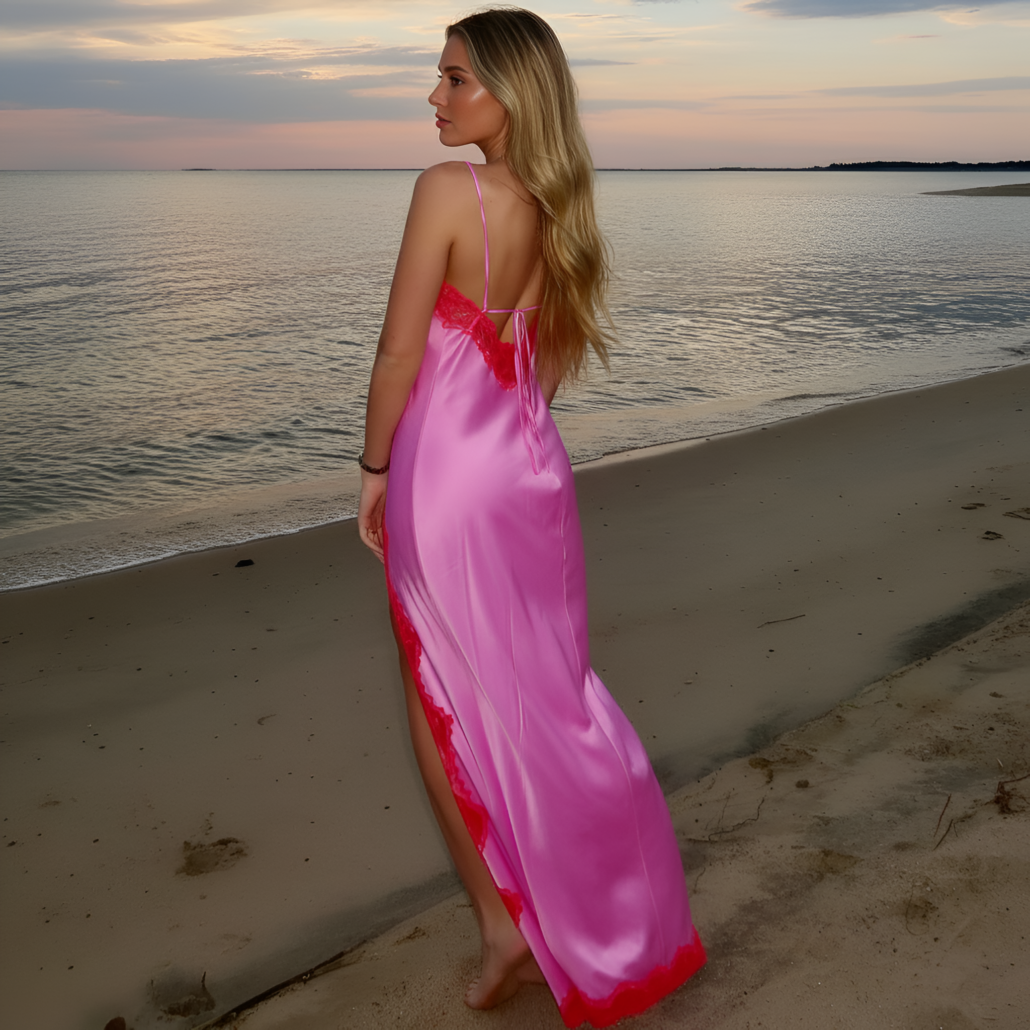 Comfortable Satin House Dress Loungewear For Women