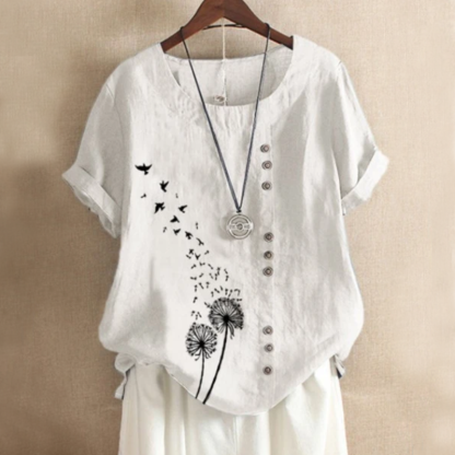 Wishing Flower Summer Blouse-My Comfy Blouse