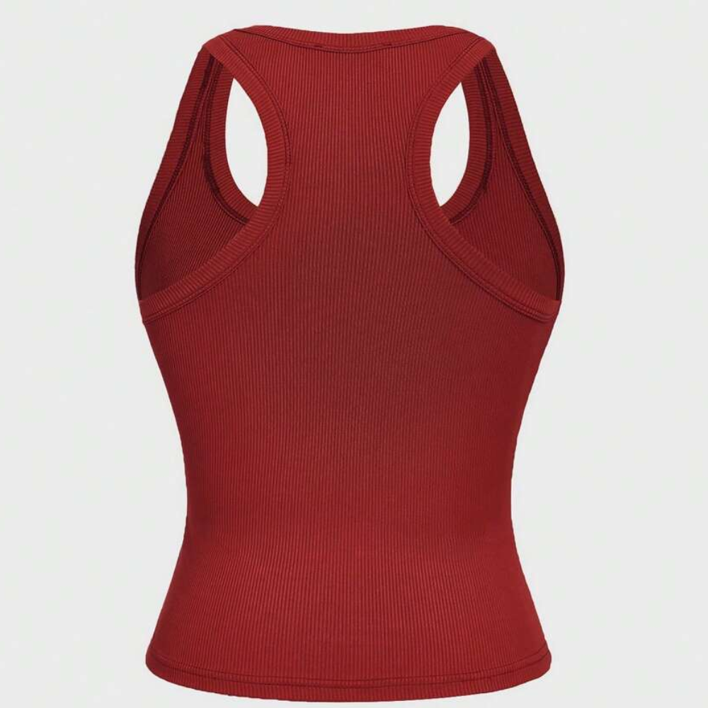 Casual Versatile Sleeveless Fit Square Crop Top For Women