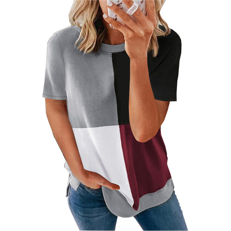 Round Neck Casual T-Shirt-My Comfy Blouse
