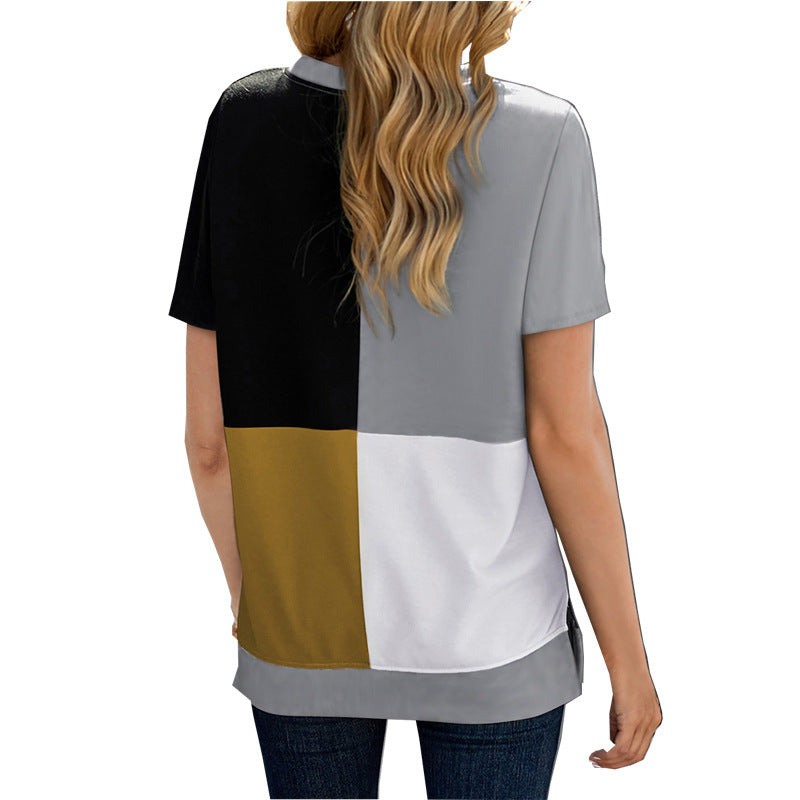 Round Neck Casual T-Shirt-My Comfy Blouse