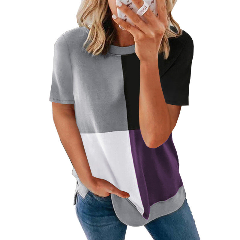 Round Neck Casual T-Shirt-My Comfy Blouse