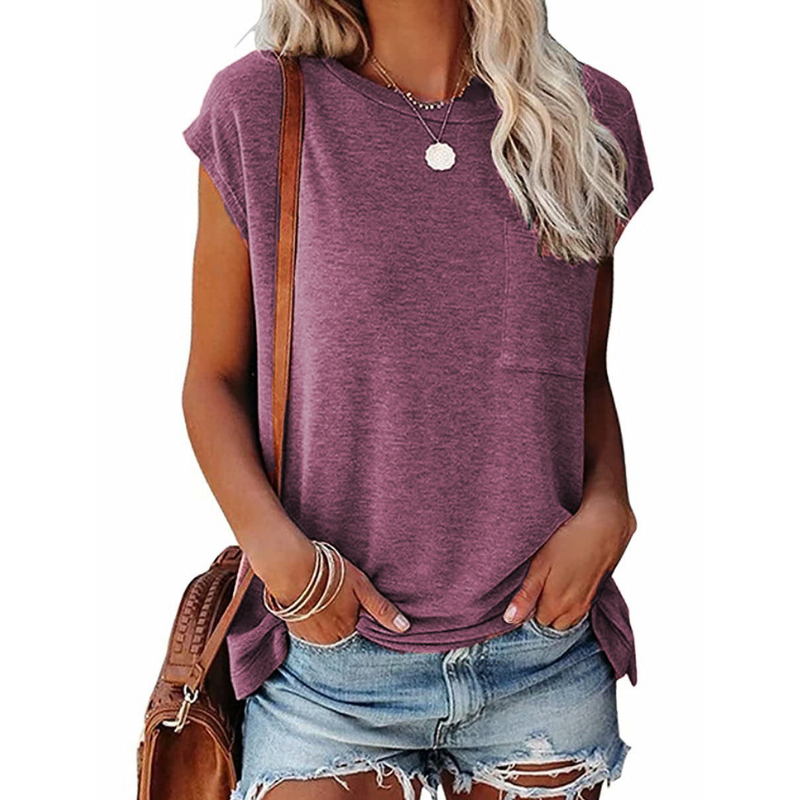 Shoulder Sleeves Solid Blouse-My Comfy Blouse