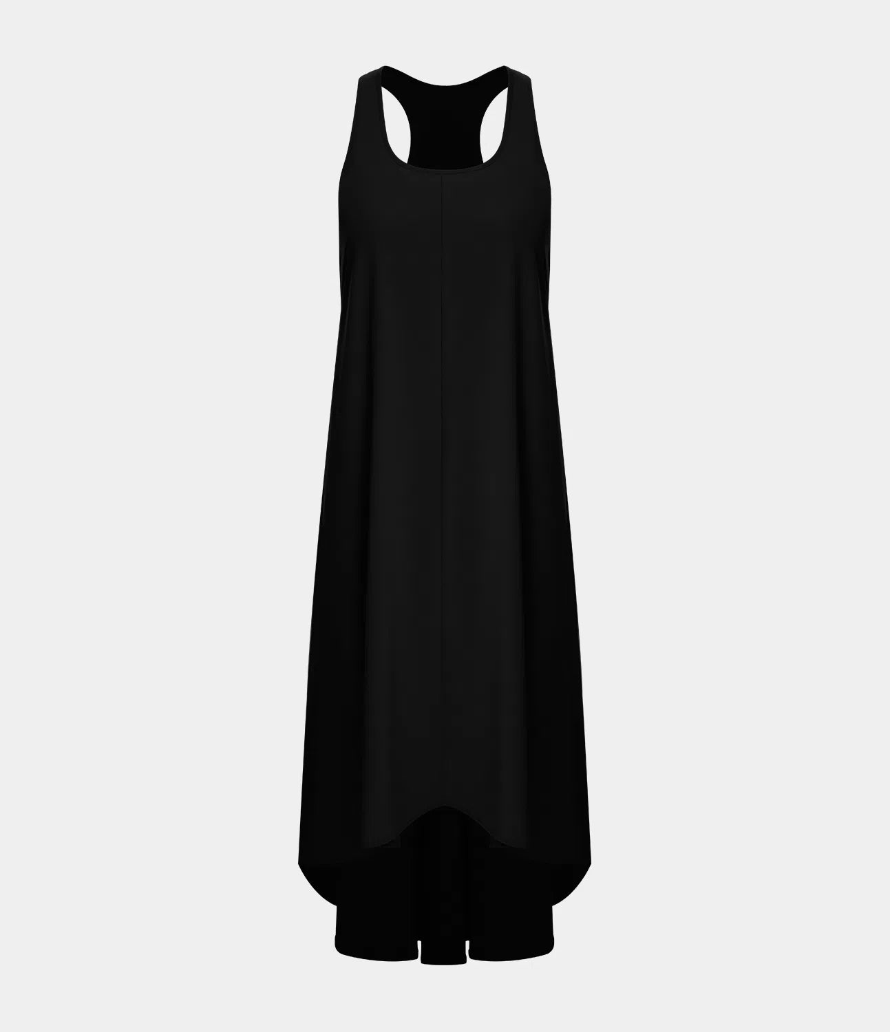 Midi Casual Dress With Backless Racerback And Side Pocket-My Comfy BlouseMidi Casual Dress With Backless Racerback And Side Pocket - Image 14