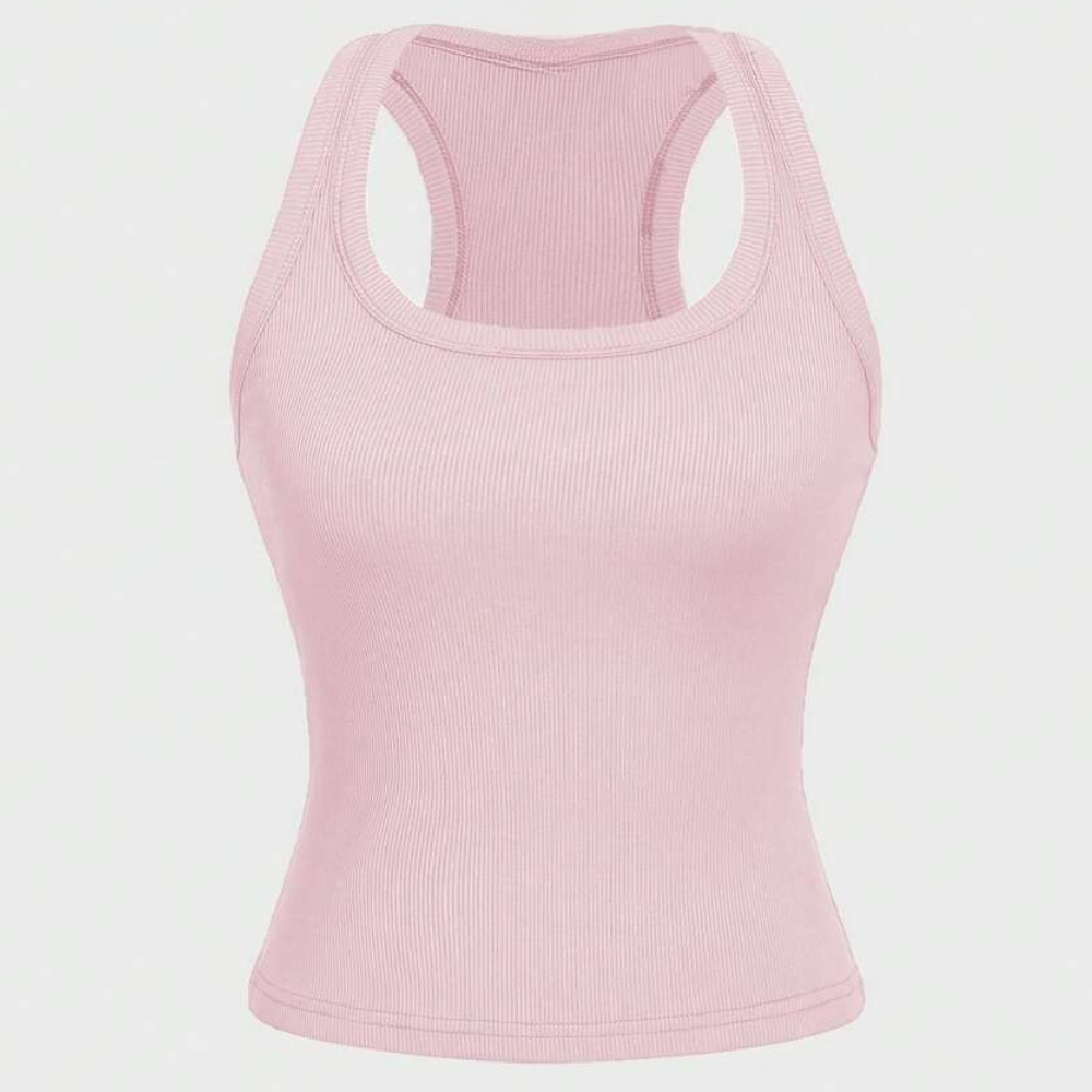 Casual Versatile Sleeveless Fit Square Crop Top For Women
