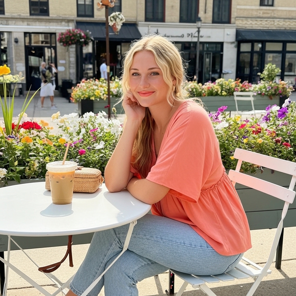 Layered V Style Blouse