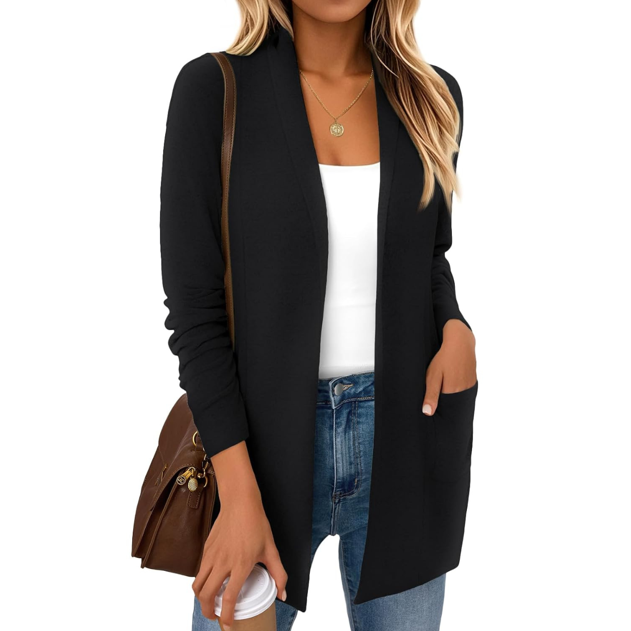 Casual Long Cardigan Lightweight Sweater For Women