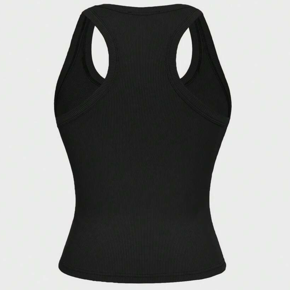 Casual Versatile Sleeveless Fit Square Crop Top For Women
