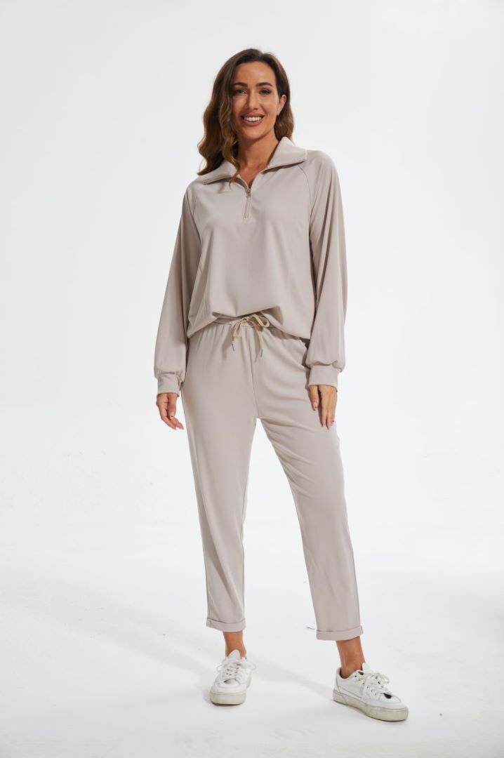 Air Half Zip Set-My Comfy Blouse