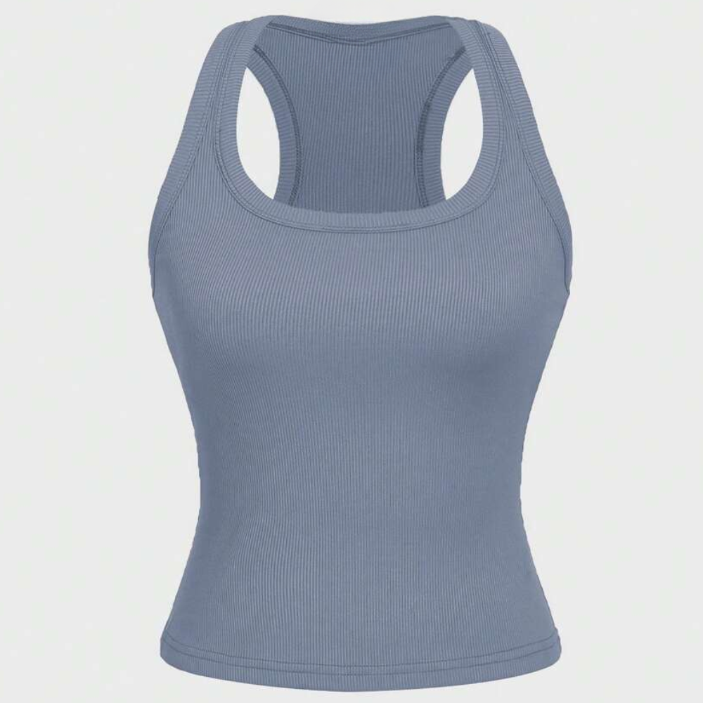 Casual Versatile Sleeveless Fit Square Crop Top For Women