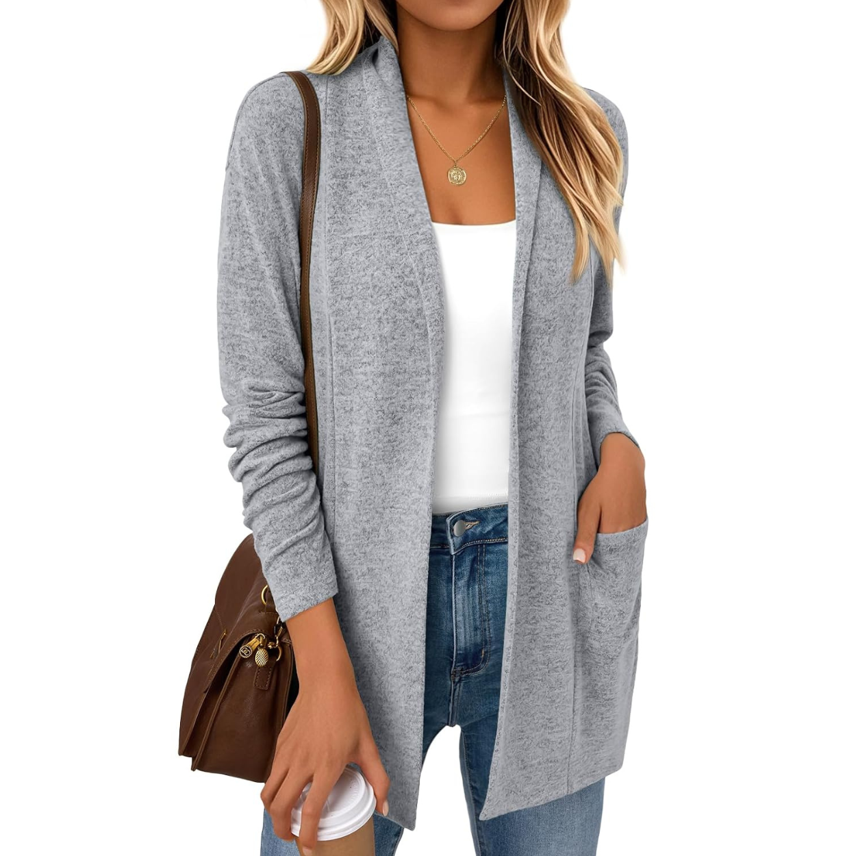 Casual Long Cardigan Lightweight Sweater For Women