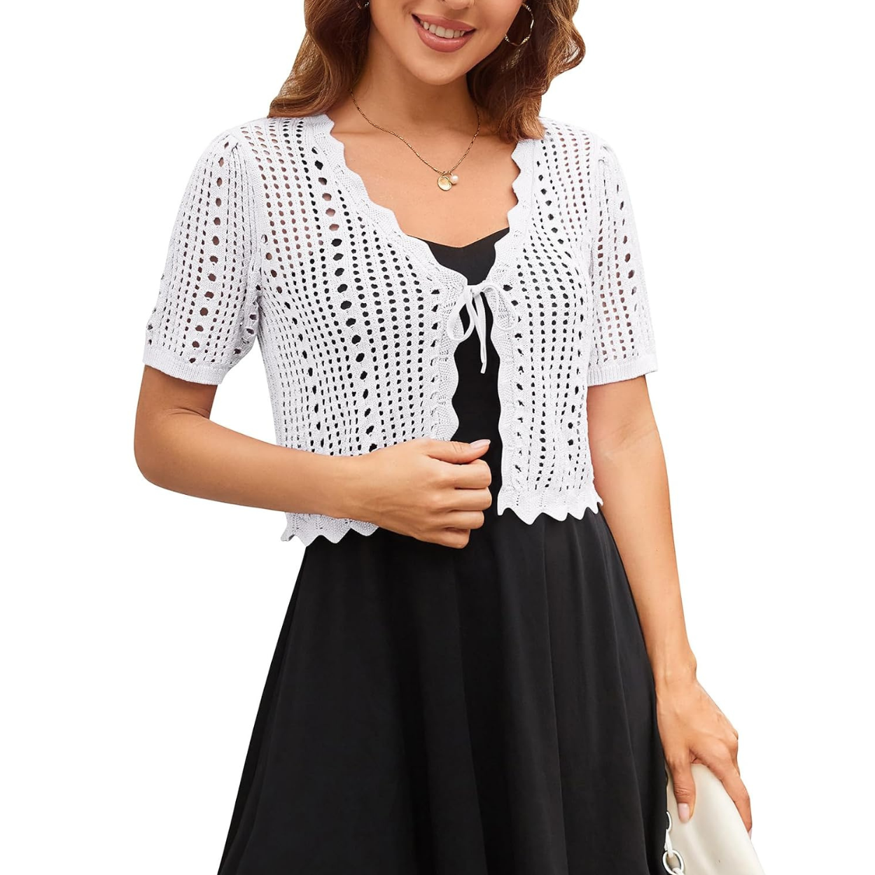 Casual Crochet Shrug Knit Sweater For Women