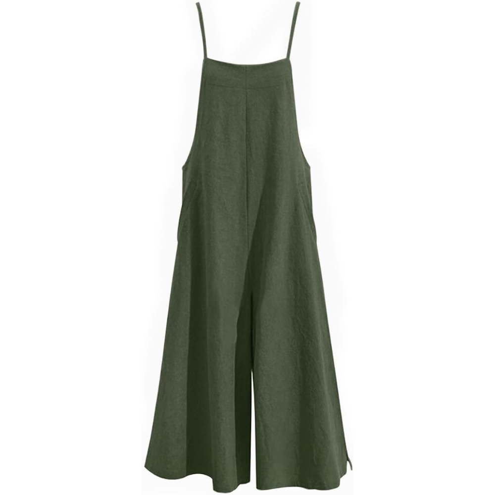 Casual And Cropped Loose Wide Leg Rompers Fit For Women