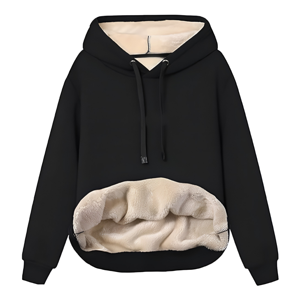 Warm Fleece Lined Hoodie For Women