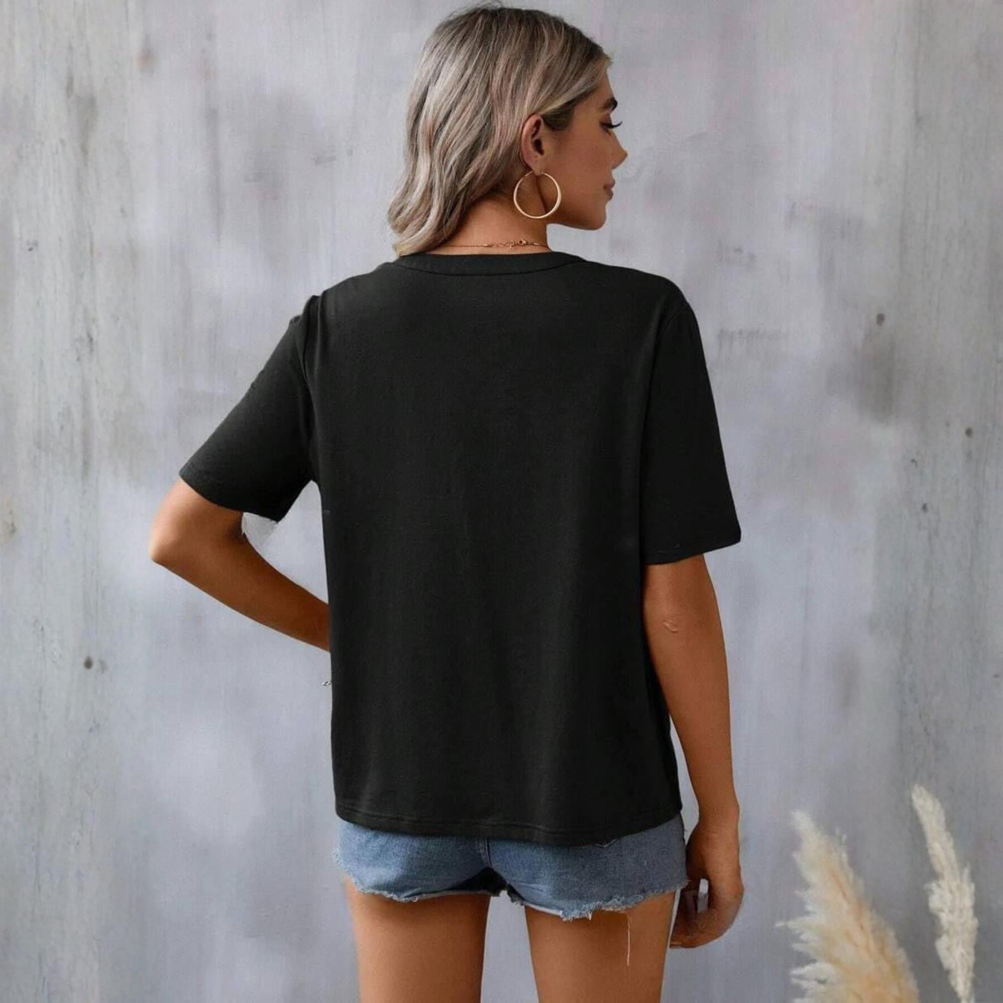 Embroidered Floral Summer Tunic V Shirts