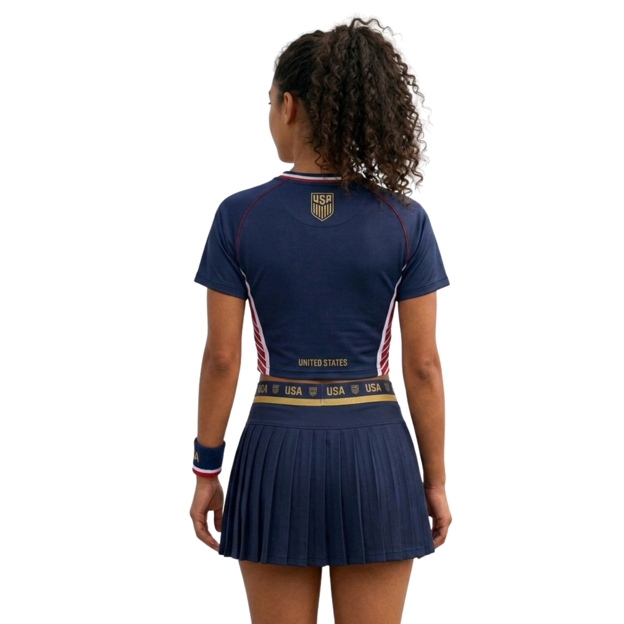 FIFA 2026 United States Football Themed Two Piece Skirt Set For Women