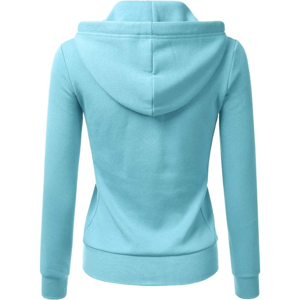 Zip Up Hooded Jacket With Drawstrings-My Comfy Blouse