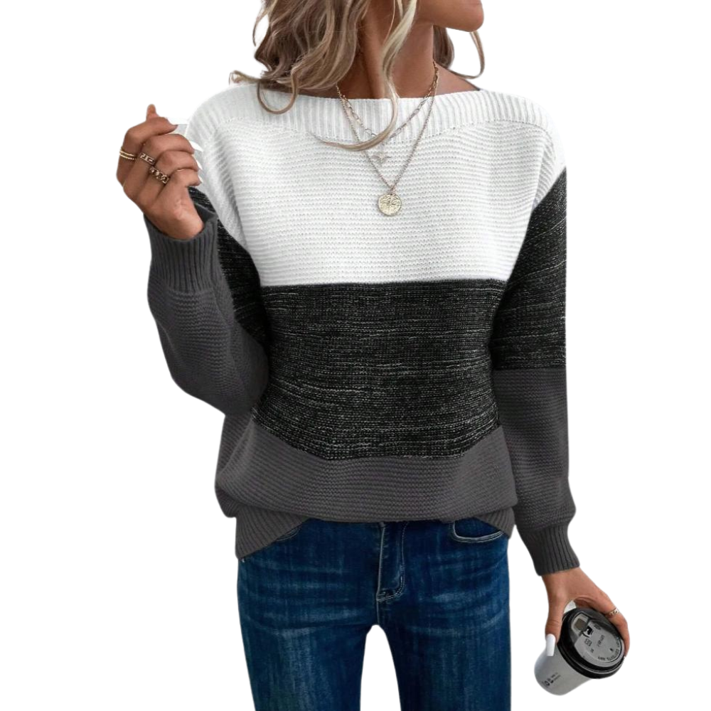 Casual Knit Pullover Sweater-My Comfy Blouse
